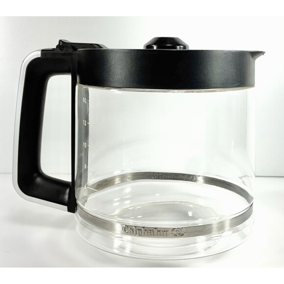 Calphalon 14-Cup Replacement Black and Clear Glass Coffee Carafe - Picture 1 of 10